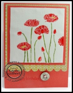 Stamping Poppies