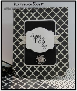 Black and White Wedding Card