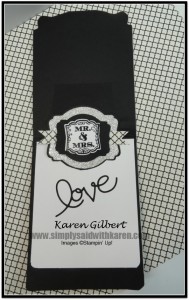 Black and White Wedding Card