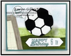 Handmade Soccer Birthday Card