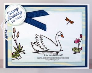 Swan Lake Birthday Card