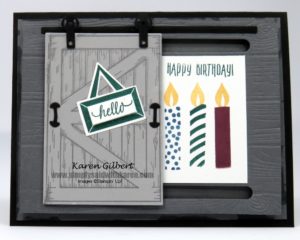 Sliding Barn Door Greeting Card