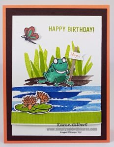 froggy birthday card