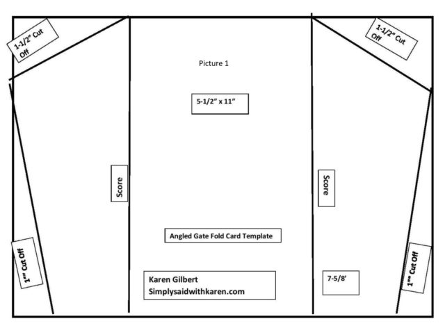 Angled Gatefold Card