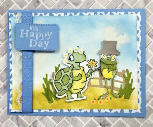 Frog and Turtle Wedding card