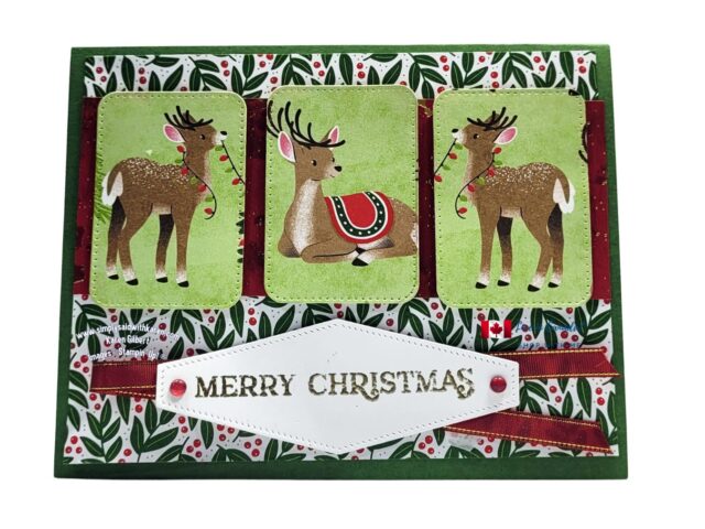 Reindeer FUn Christmas Card